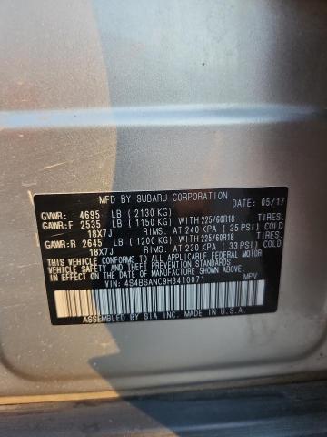 2017 SUBARU OUTBACK 2.5I LIMITED 4S4BSANC9H3410071