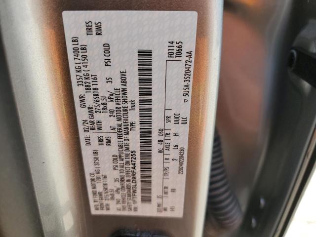 2024 FORD F150 XLT 1FTFW3LD9RFA47255