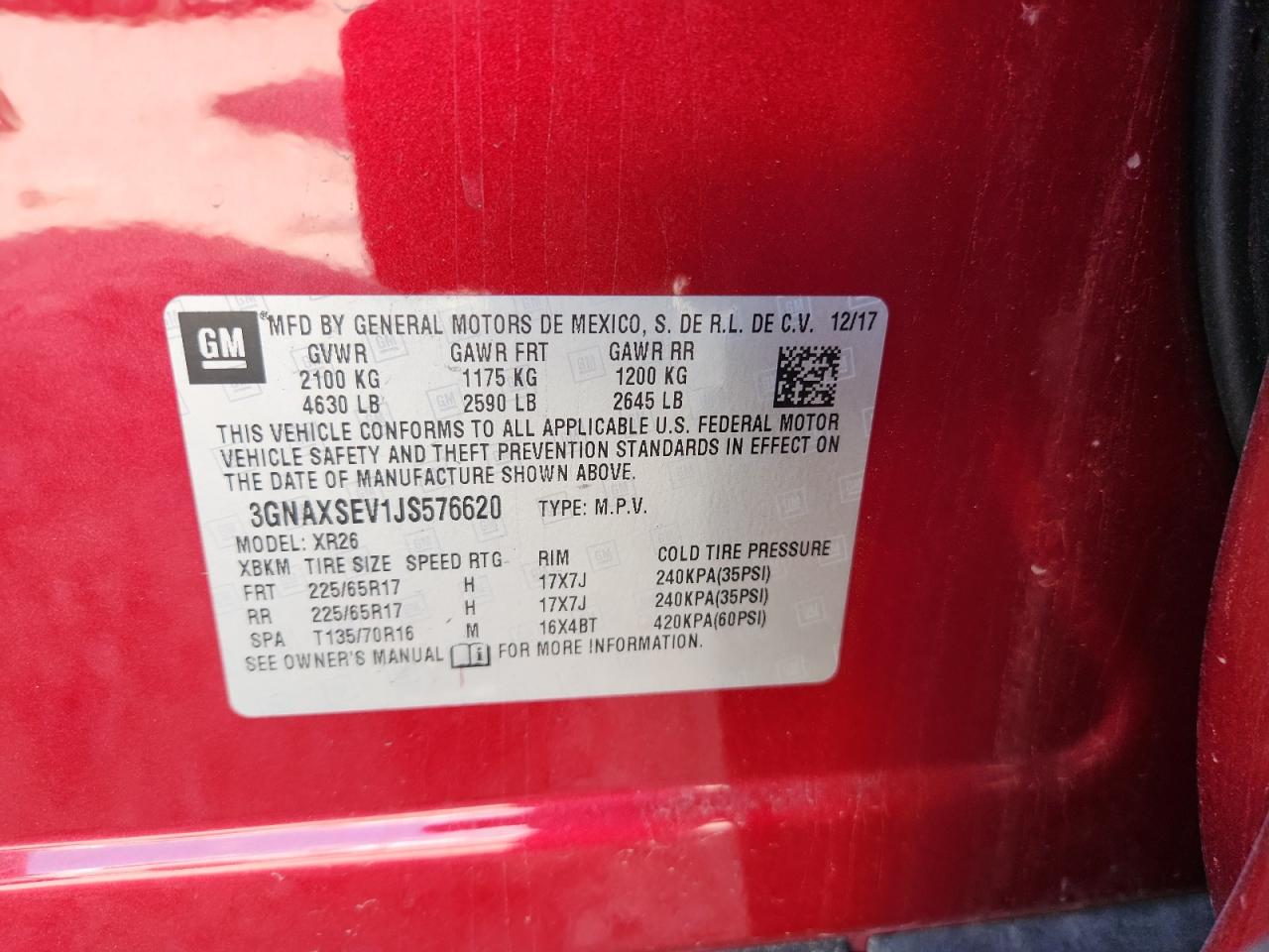 CHEVROLET EQUINOX LT