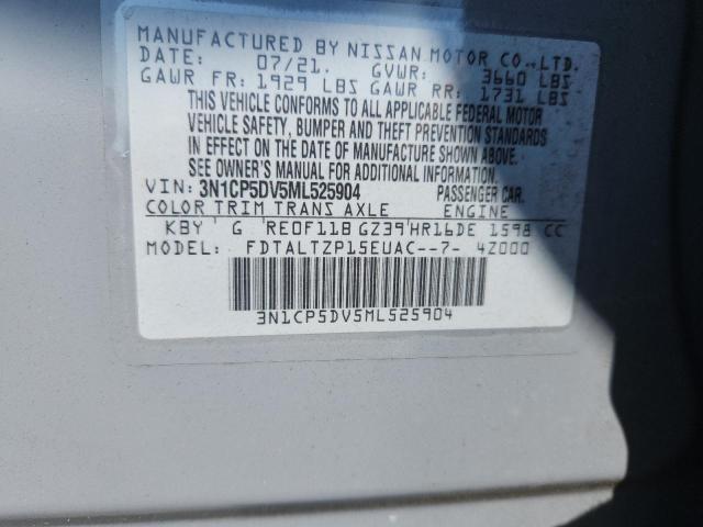 2021 NISSAN KICKS SR - 3N1CP5DV5ML525904