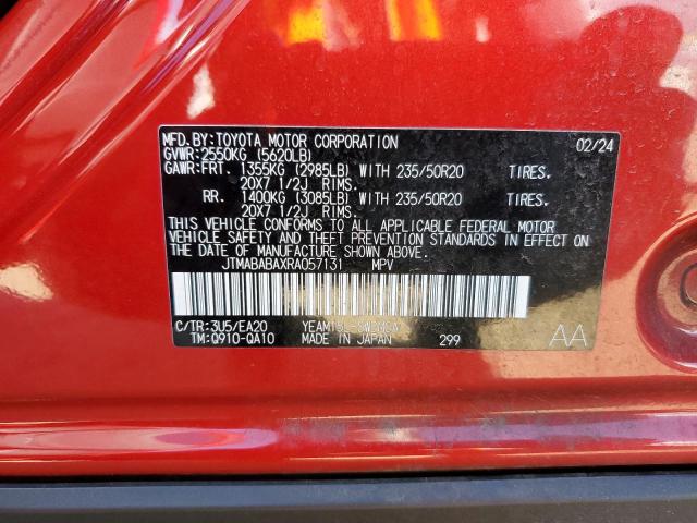 2024 SUBARU SOLTERRA P JTMABABAXRA057131