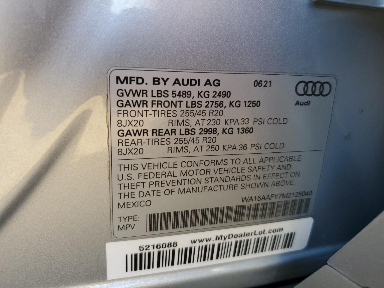 AUDI Q5 SPORTBACK PREMIUM PLUS