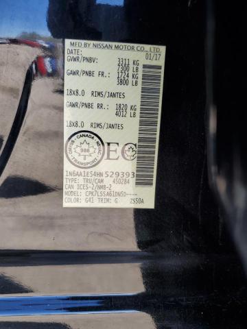 2017 NISSAN TITAN SV - 1N6AA1E54HN529393