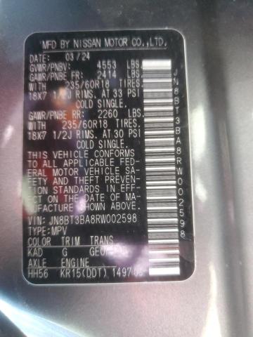 2024 NISSAN ROGUE SV JN8BT3BA8RW002598