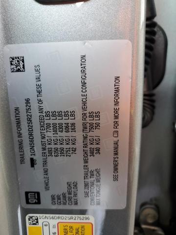 2025 CHEVROLET SUBURBAN K1500 Z71 1GNS6DRD2SR275296