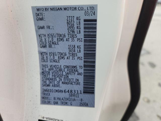 2024 NISSAN FRONTIER S - 1N6ED1CM6RN648311