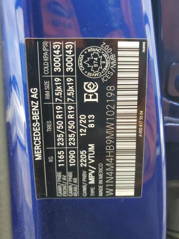 2021 MERCEDES-BENZ GLB 250 4M W1N4M4HB9MW102198