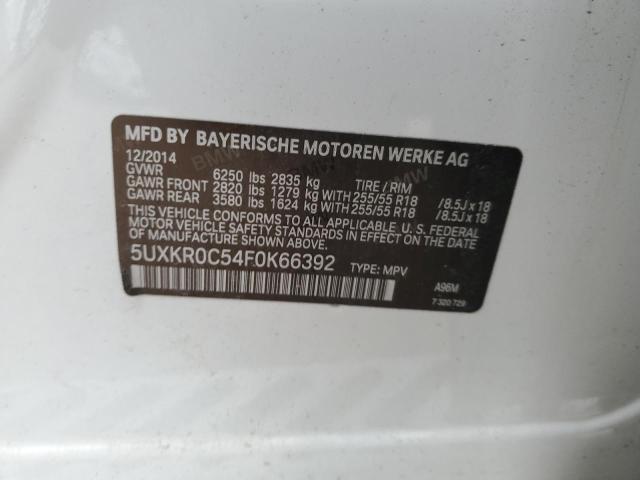 2015 BMW X5 XDRIVE3 5UXKR0C54F0K66392