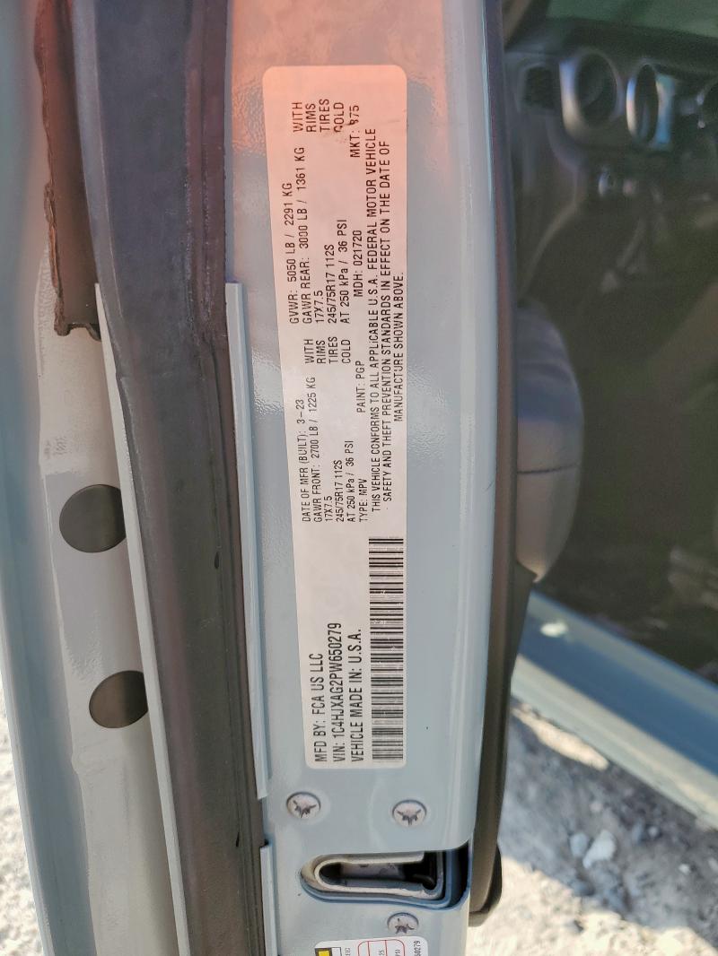 2023 JEEP WRANGLER S 1C4HJXAG2PW650279
