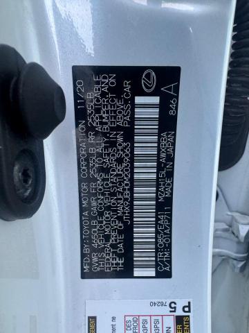 2021 LEXUS UX 250H JTHX9JBH0M2039063