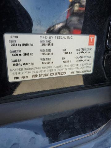 2018 TESLA MODEL S 5YJSA1E2XJF265324