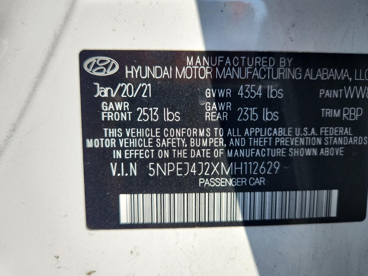 HYUNDAI SONATA SEL PLUS