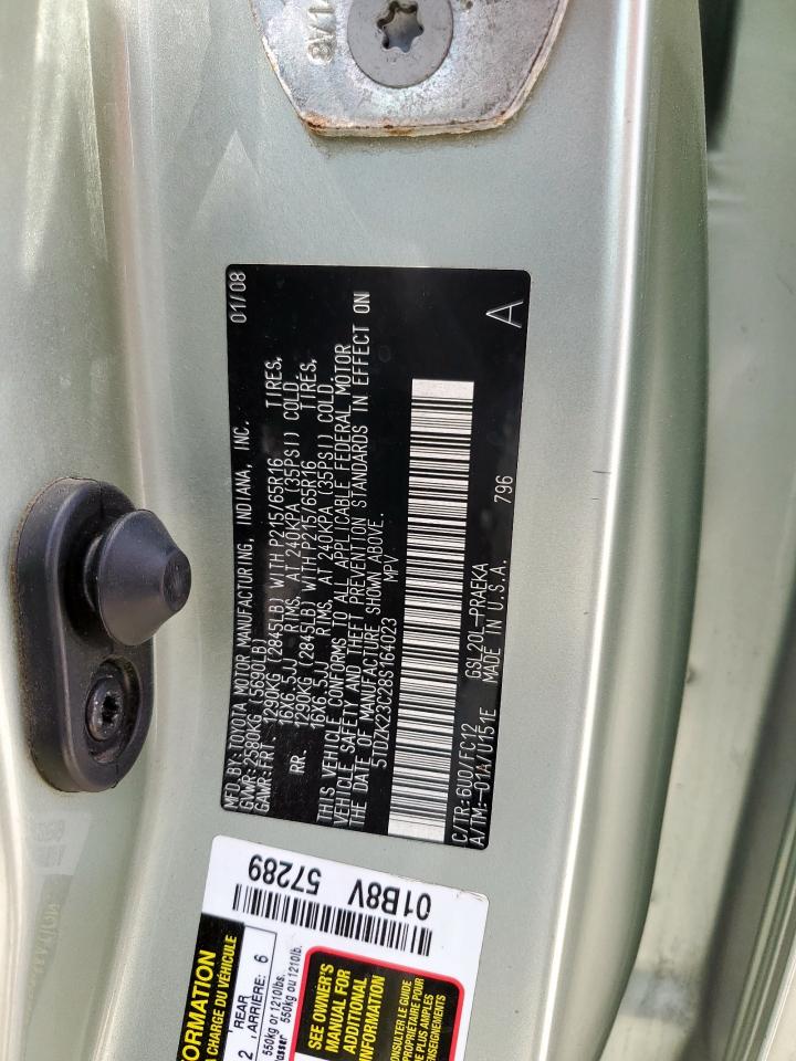 Lot #3302773337 2008 TOYOTA SIENNA CE