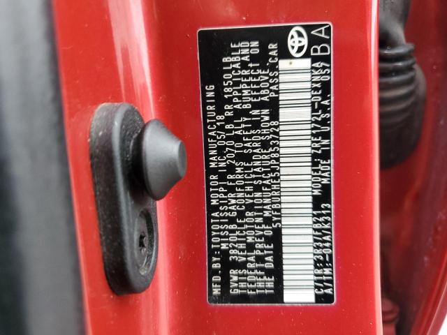 2018 TOYOTA COROLLA L 5YFBURHE5JP853728