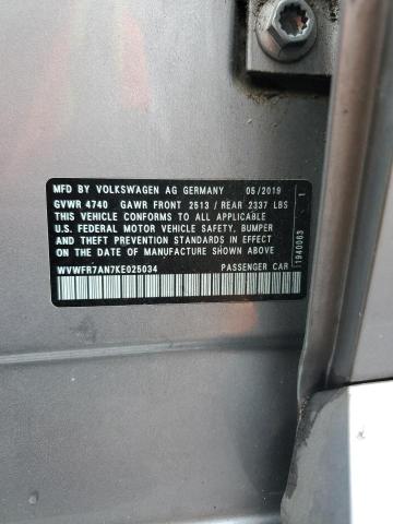 2019 VOLKSWAGEN ARTEON SE WVWFR7AN7KE025034