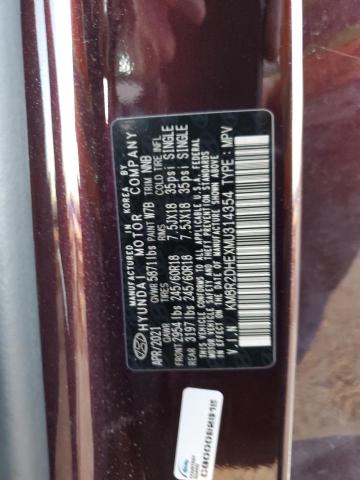2021 HYUNDAI PALISADE SEL KM8R2DHEXMU314354