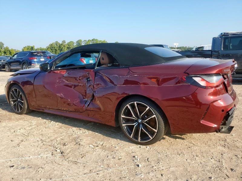 BMW 430I 2023 maroon  gas WBA23AT0XPCL16545 photo #3