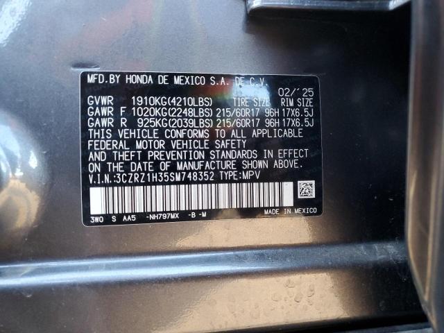 2025 HONDA HR-V LX 3CZRZ1H35SM748352