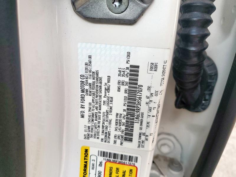 2017 LINCOLN CONTINENTA 1LN6L9RP3H5617070