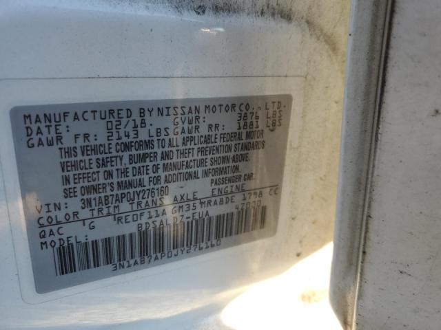 2018 NISSAN SENTRA S 3N1AB7AP0JY276160