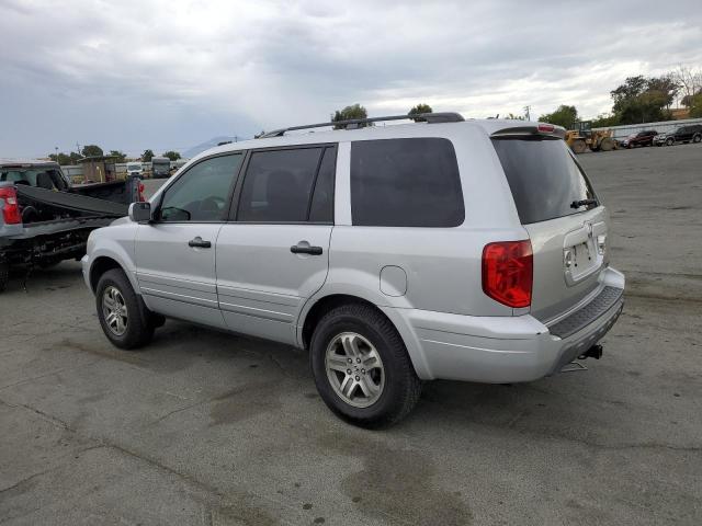 HONDA PILOT EX 2004 silver  gas 2HKYF18494H567704 photo #3