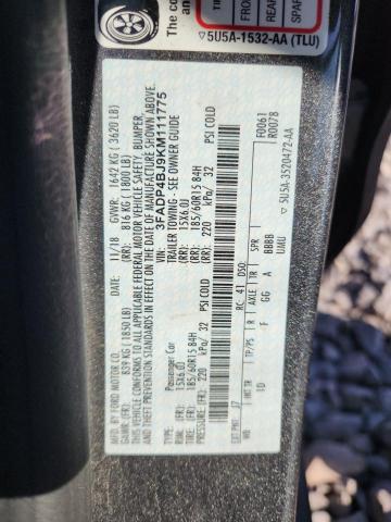 2019 FORD FIESTA SE - 3FADP4BJ9KM111775