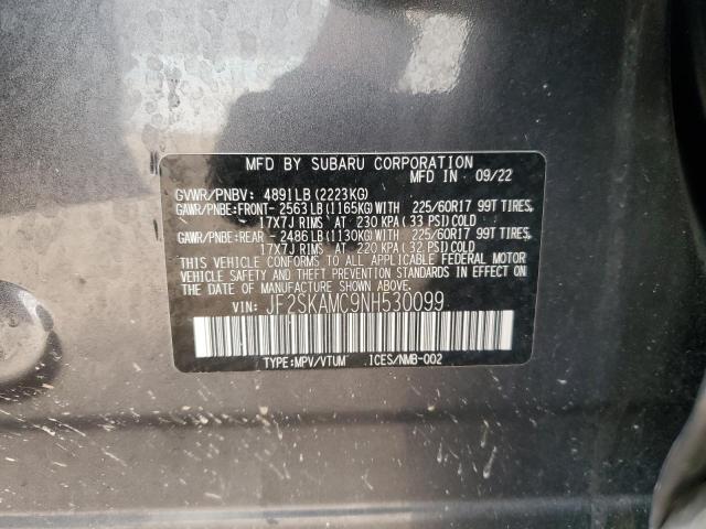 2022 SUBARU FORESTER W - JF2SKAMC9NH530099