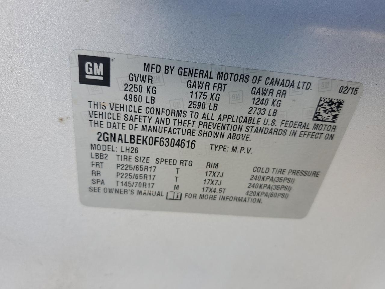 CHEVROLET EQUINOX LT