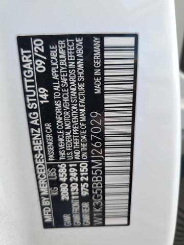 2021 MERCEDES-BENZ A 35 AMG W1K3G5BB5MJ267029