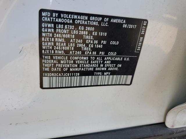 2018 VOLKSWAGEN ATLAS SE - 1V2DR2CA7JC511128