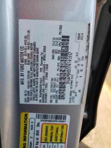 2015 FORD FUSION SE 3FA6P0HD3FR145657