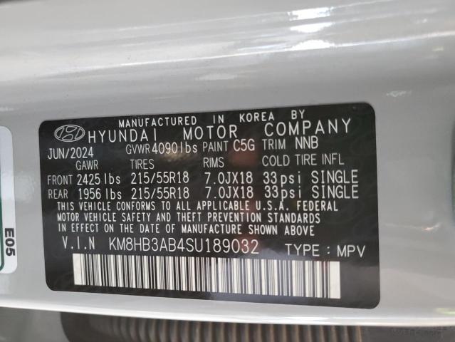2025 HYUNDAI KONA SEL KM8HB3AB4SU189032