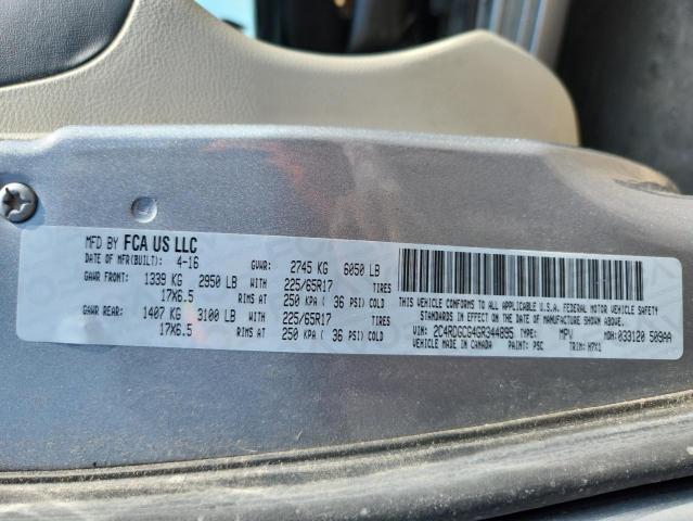 2016 DODGE GRAND CARA 2C4RDGCG4GR344895