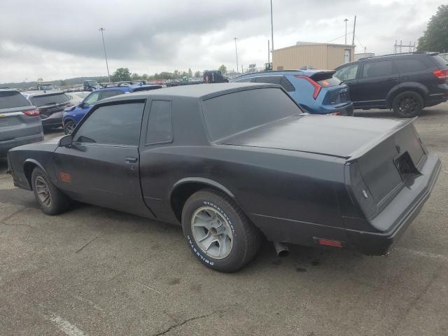 CHEVROLET MONTE CARL 1987 black coupe gas 1G1GZ11G6HR122321 photo #3