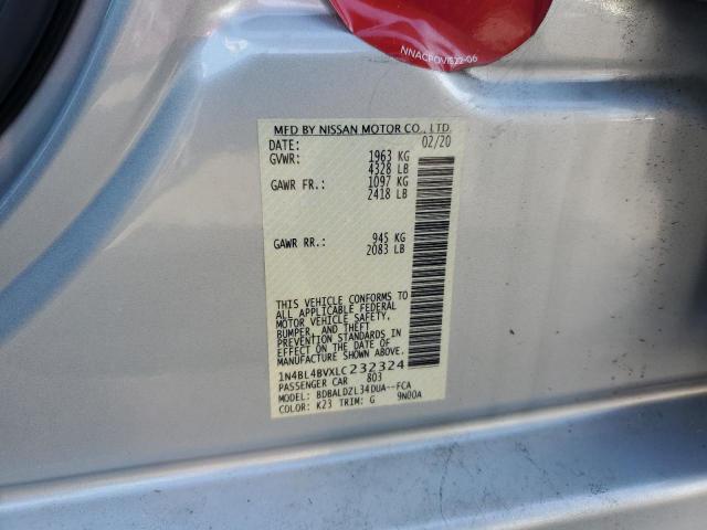 2020 NISSAN ALTIMA S 1N4BL4BVXLC232324