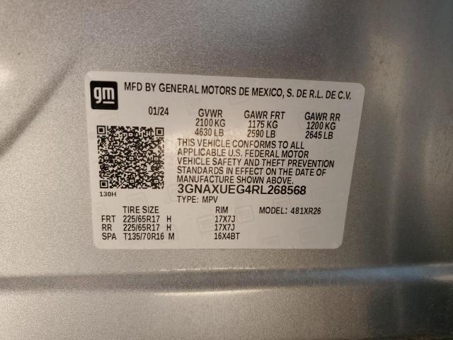 2024 CHEVROLET EQUINOX LT - 3GNAXUEG4RL268568
