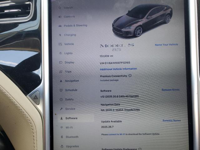 2014 TESLA MODEL S - 5YJSA1H10EFP32193