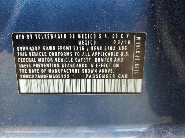 2015 VOLKSWAGEN GOLF SPORTWAGEN TDI S 3VWCA7AU0FM505933