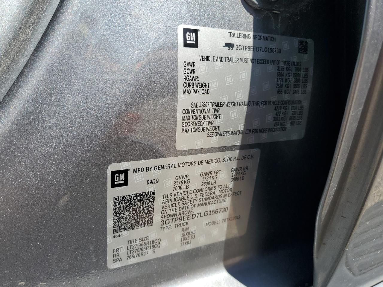 GMC SIERRA 1500 K1500 AT4