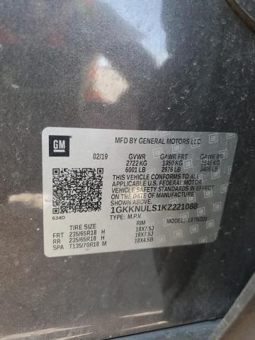 2019 GMC ACADIA SLT - 1GKKNULS1KZ221088