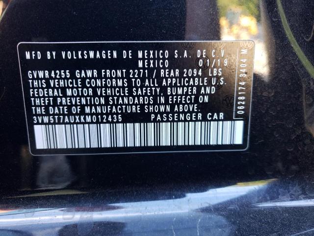 2019 VOLKSWAGEN GTI S 3VW5T7AUXKM012435