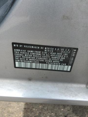 2022 VOLKSWAGEN JETTA SE 3VW7M7BU6NM012893