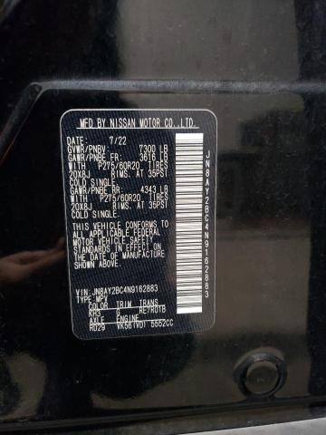 2022 NISSAN ARMADA SL JN8AY2BC4N9162883