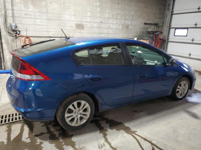 HONDA INSIGHT EX 2013 blue hatchbac hybrid engine JHMZE2H72DS002654 photo #4