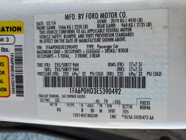 2014 FORD FUSION SE #3284648332
