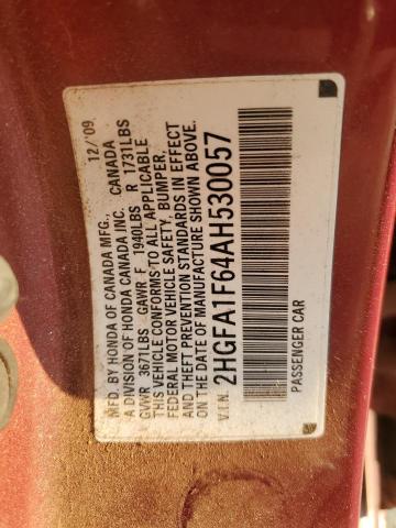 2010 HONDA CIVIC LX-S - 2HGFA1F64AH530057