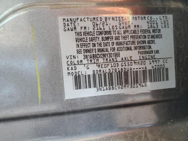 2021 NISSAN SENTRA SV - 3N1AB8CV2MY301968