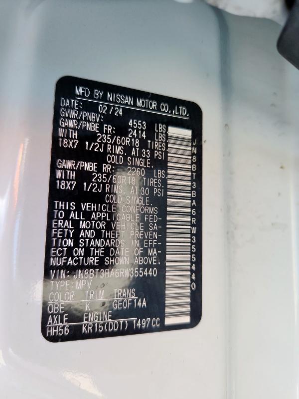 2024 NISSAN ROGUE SV - JN8BT3BA6RW355440