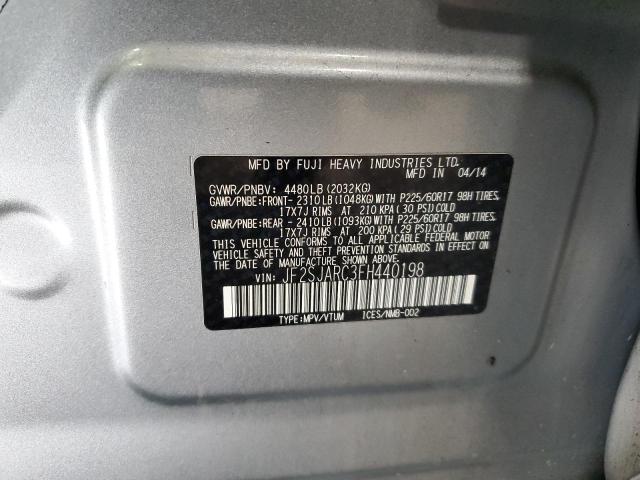 2015 SUBARU FORESTER 2 JF2SJARC3FH440198