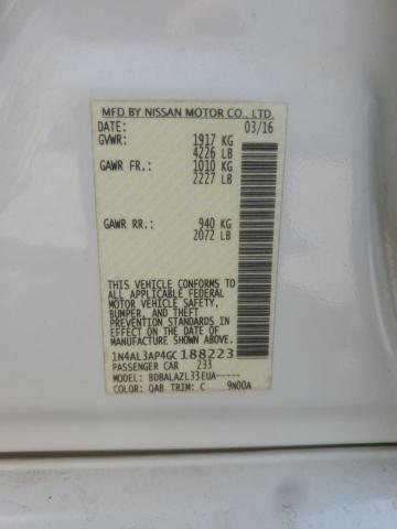 2016 NISSAN ALTIMA 2.5 - 1N4AL3AP4GC188223